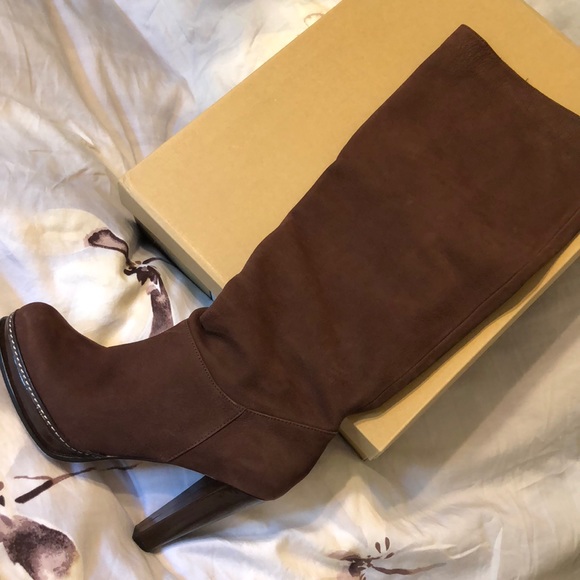 Cole Haan - Brown Nola Slouch High Boot - Picture 3 of 8